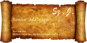 Szele Jácint névjegykártya